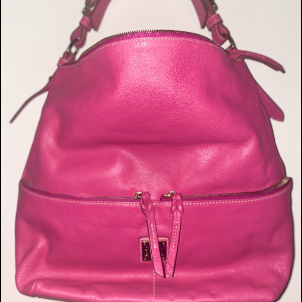 Pink Dooney and Bourke Hobo Dillen Bag